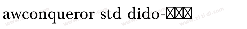 awconqueror std dido字体转换
